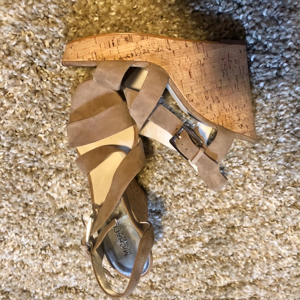 Michael Kors wedge cork sandals